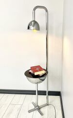 Karanfil Gümüş Tek Sehpalı Lambader