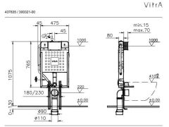 Seramiksan Petite Kanalsız Rim-Out Asma Klozet + Yavaş Kapanır Kapak + VitrA Gömme Rezervuar