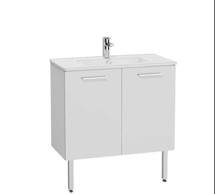 Mia kapaklı 80 cm Beyaz Alt Banyo Dolabı +Lavabo