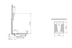 Vitra Arkitekt Hela Taşı , Alaturka Tuvalet Taşı 5950L003-0054