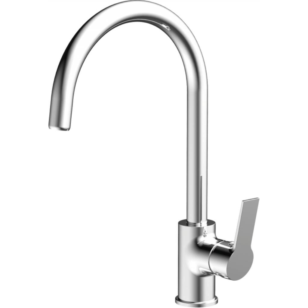 Luna Krom Mutfak Armatürü Tezgah Montajı ile Modern ve Şık Tasarım Özellikleri