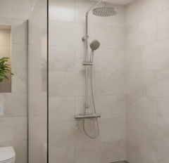 Aquaheat Termostatik Duş Bataryası a47055 Ve Duş Sistemi A45598 SET