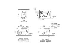 VitrA İntegra Asma Klozet + VitrA Slim Duroplast Klozet Kapağı + Gömme Rezervuar 7063L003-0850