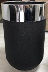 DEKORATİF BÜYÜK GÜMÜŞ SAKSI, Darbuka Saksı 70 cm