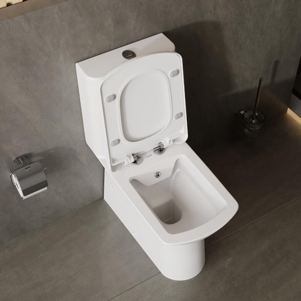 Nova Beyaz Kanalsız Duvara Sıfır Klozet Takımı NV361, Creavit Lara Yavaş Kapak