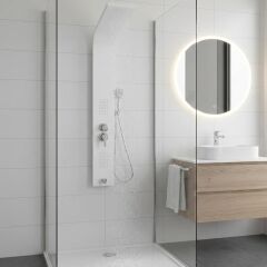 Piero Kuğu beyaz Duş Paneli, Dikey Duş Sistemi