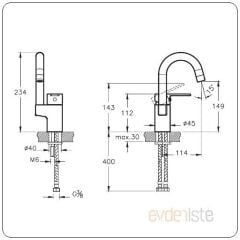 FOLD S LAVABO BATARYASI (DÖNER BORULU) A42534