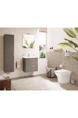 VitrA Mia Boy Dolabı Parlak Antrasit