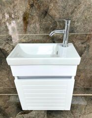 Beta Plus Beyaz Banyo Dolabı Alt Modül 45 cm