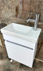 Beta Plus Beyaz Banyo Dolabı Alt Modül 45 cm