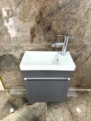 Beta Plus Antrasit Banyo Dolabı Alt Modül 45 cm