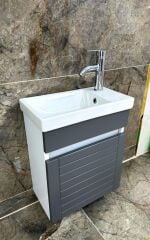 Beta Plus Antrasit Banyo Dolabı Alt Modül 45 cm