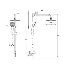 Artema System Rain Lh 21 Duş Kolonu A45598EXP