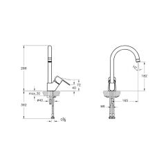 Artema Win S Banyo Bataryası + Lavabo Bataryası + Eviye Bataryası + Doppo Long Tepe Duş Seti