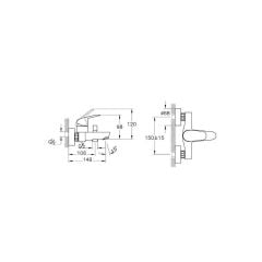 Artema Flow Round Banyo Bataryası + Artema 3c Duş Seti A45786