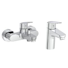 Artema Flow Round Banyo Bataryası + Flow Round Lavabo Bataryası Set