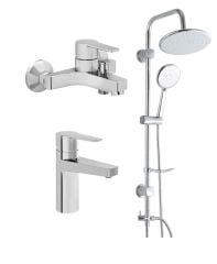 Artema Nora S Banyo Bataryası + Lavabo Bataryası + Duxxa Bolero Tepe Duş Seti