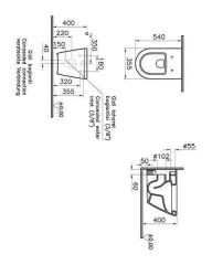 VitrA İntegra Asma Klozet (Yanları Kapalı) + VitrA Yavaş Kapanır Kapak