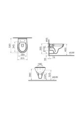 VitrA S20 Round Smoothflush Asma Klozet + VitrA Yavaş Kapanır Kapak