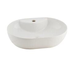 Seramiksan Alto Beyaz Batarya Delikli Tezgah Üstü Lavabo