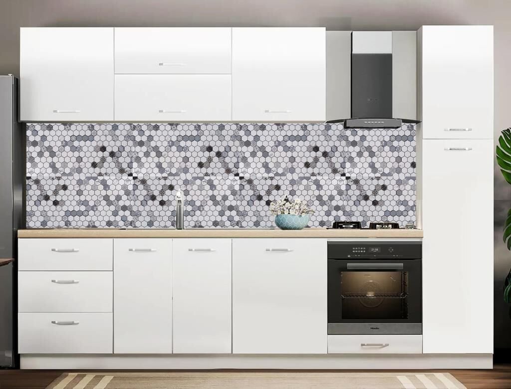 Mutfak Tezgah Arası Seramik Dekor Hegzagon