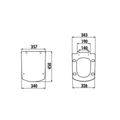 Creavit Lara Klozet Kapağı