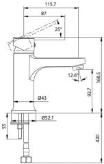 Creavit Vega Lavabo Bataryası VG1840