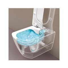 Creavit Free Rim-Off Asma Klozet + Creavit Yavaş Kapanan Kapak