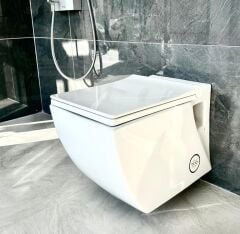 Creavit Trend Kare Asma Klozet + Nkp Duroplast Yavaş Kapanır Kapak