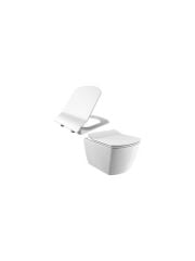 Creavit Elegant Rim-off Asma Klozet + Yavaş Kapanır Kapak + VitrA Gömme Rezervuar Set