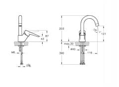 Artema Solid S Banyo Bataryası + Kuğu Lavabo Bataryası Set