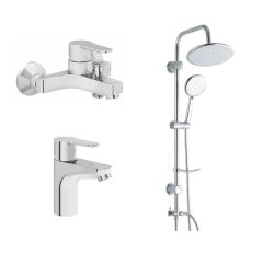 Artema Win S Banyo Bataryası + Lavabo Bataryası + Duxxa Bolero Duş Sistemi