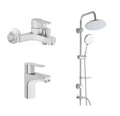 Artema Win S Banyo Bataryası + Lavabo Bataryası + Duxxa Bolero Duş Sistemi