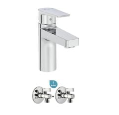 Artema Flow Square Lavabo Bataryası + 2'li Ara Musluk