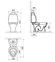 Creavit Çocuk Klozet + Rezervuar + Yavaş Kapanır Kapak + İç Takım Set