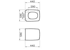 VitrA Metropole Rim-Ex Kanlasız Asma Klozet + Duroplast Yavaş Kapak + Gömme Rezervuar SET