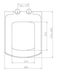 NKP SEDEF KARE YAVAŞ KAPANAN KLOZET KAPAĞI