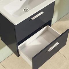 VitrA Mia Antrasit 60cm Banyo Dolabı Set