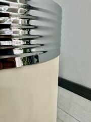 ELEGANT Dekoratif Krom Darbuka Krem Sehpa 60cm ELGNT60KRMSEHB