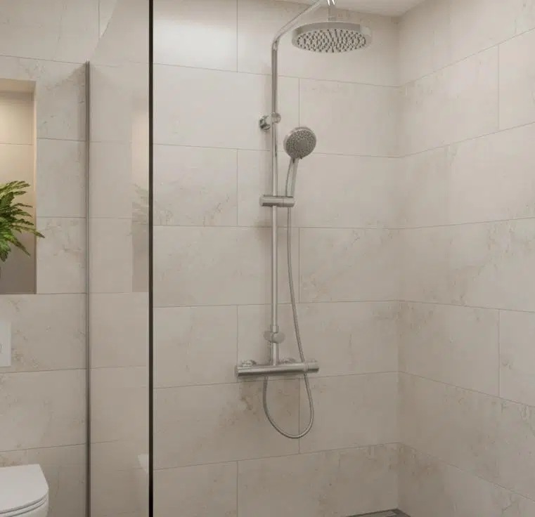 Aquaheat Termostatik Duş Bataryası a47055 Ve Duş Sistemi A45598 SET 