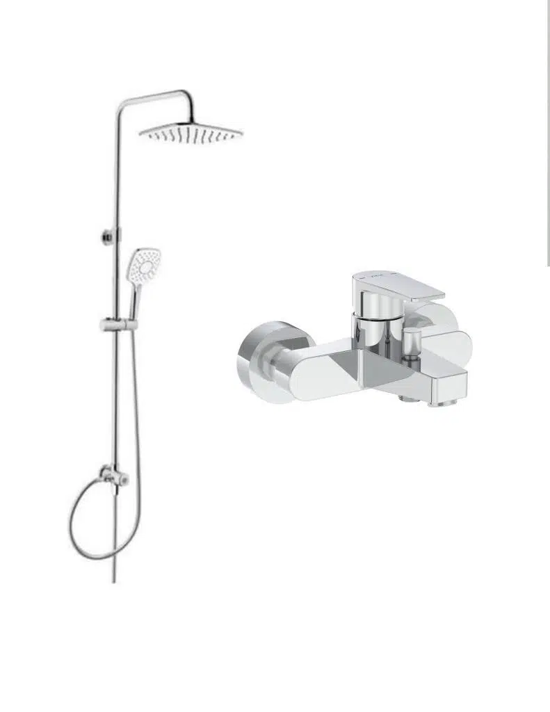Artema Flow Square Krom Banyo Bataryası + Artema Ls20 Joy 3S Robot Tepe Dus Seti