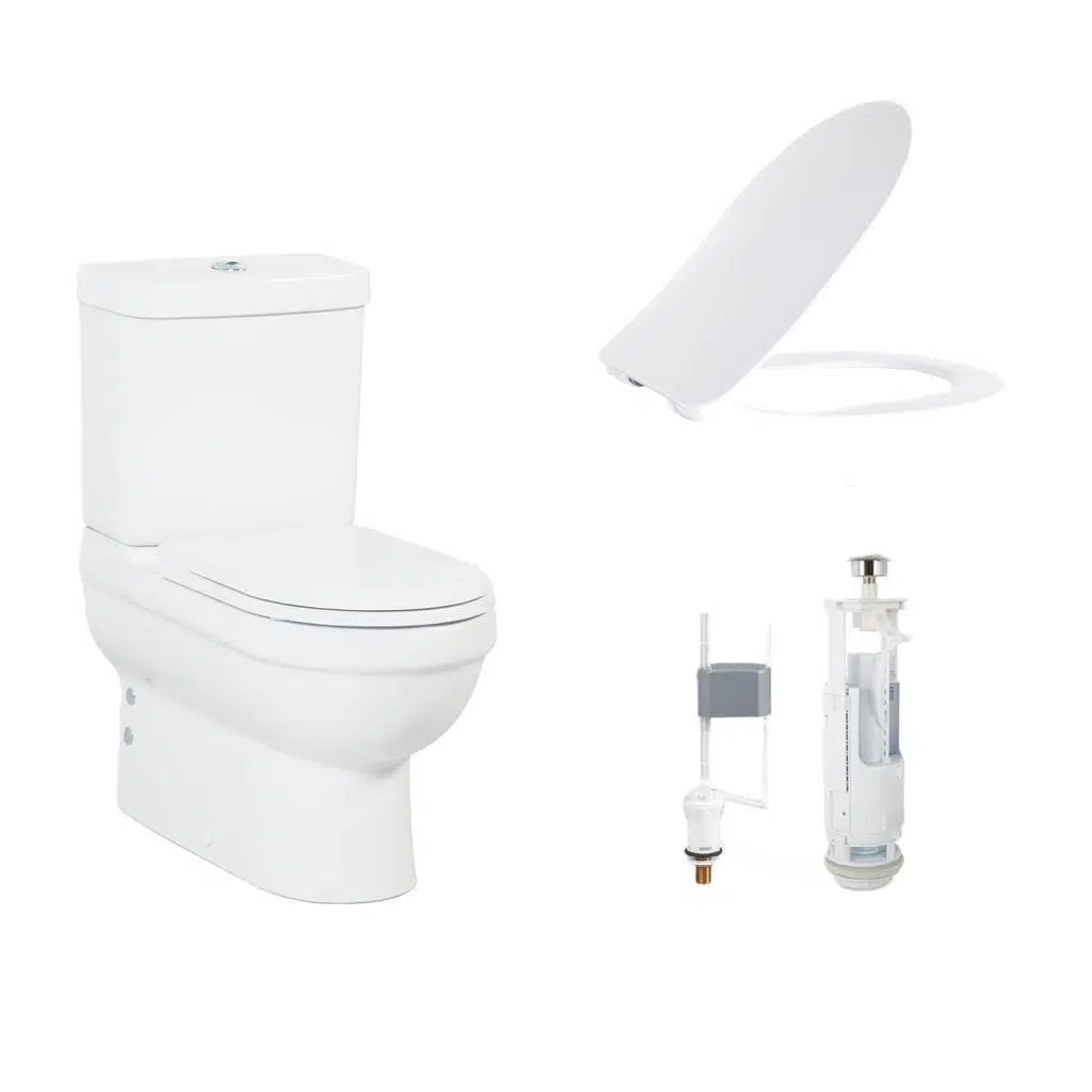 Creavit Vitroya Duvara Sıfır Klozet + Rezervuar + VitrA İç Takım + Yavaş Kapanır Kapak Set