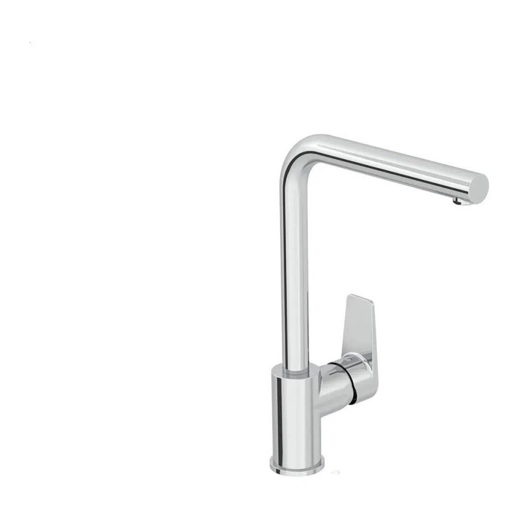 Flow Square Eviye Bataryası A43396 Krom Kaplama Tezgah Üstü Montaj İçin Dayanıklı Yapı
