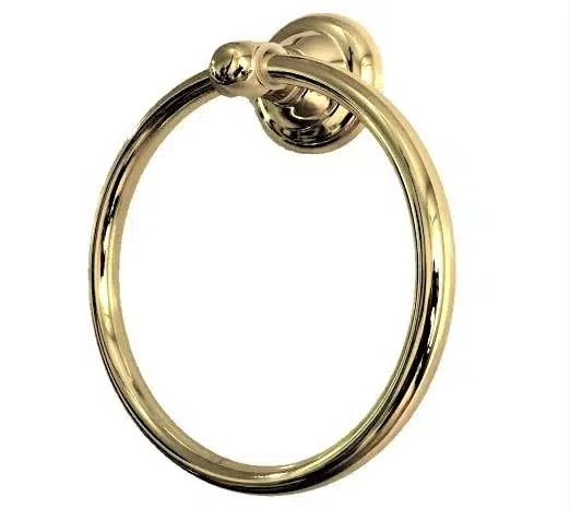 Lider dicle Gold Banyo Aksesuarı,Sarı Altın Renk Yuvarlak Havluluk