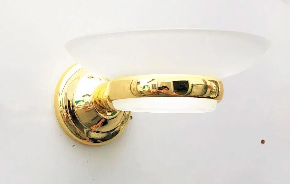 Lider dicle Gold Banyo Aksesuarı,Sarı Altın Renk Sabunluk