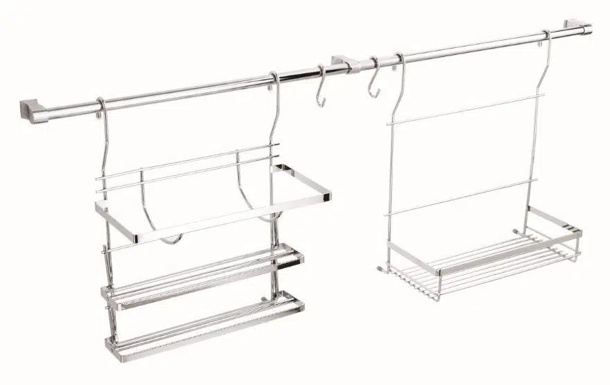 LİDER PASLANMAZ BAHARATLIK+STREÇ+KAĞIT HAVLULUK 7 PARÇA MUTFAK SETİ