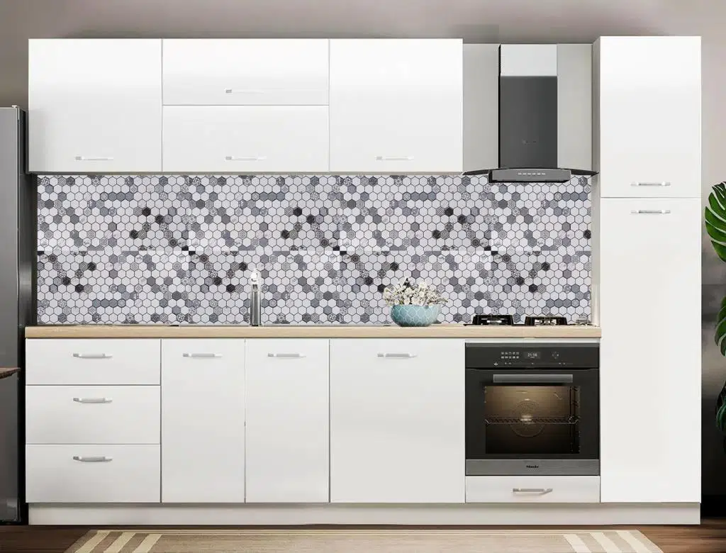 Mutfak Tezgah Arası Seramik Dekor Hegzagon