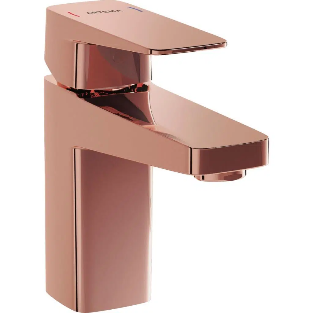 Root Square A4273229 Lavabo Bataryası, Soft Bakır