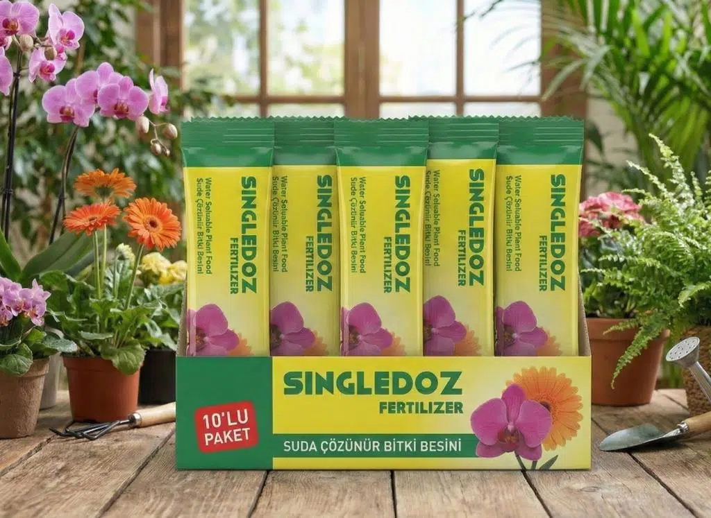 Singledoz Suda Kolay Çözünür Pratik Orkide ve Çiçek Besini 10'lu Paket