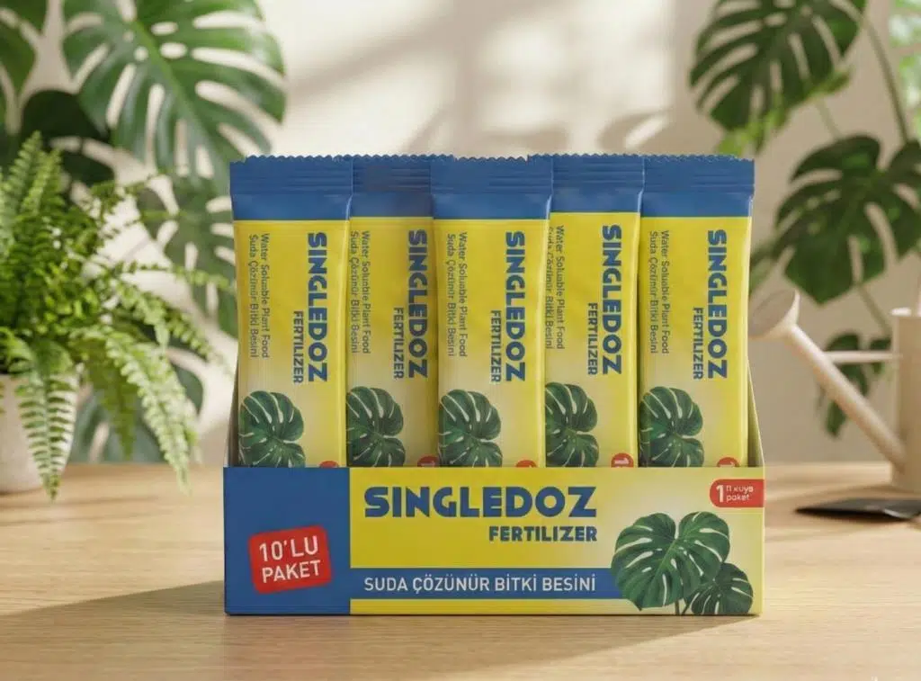 Singledoz Suda Kolay Çözünür Pratik Yeşil Salon Bitkileri Besini 10'lu Paket